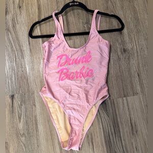 Ravesuits pink One Piece drunk Barbie bodysuit xs